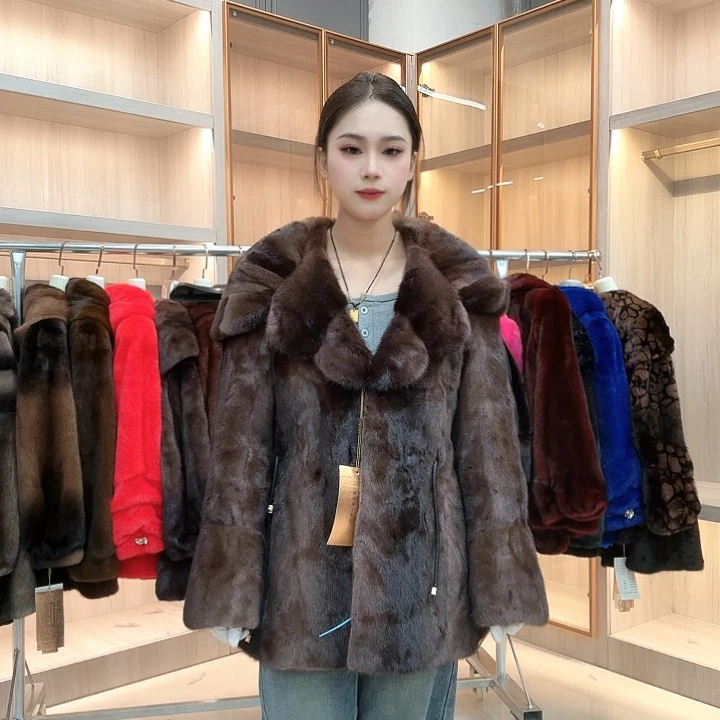 翻领花瓣中长yh0359