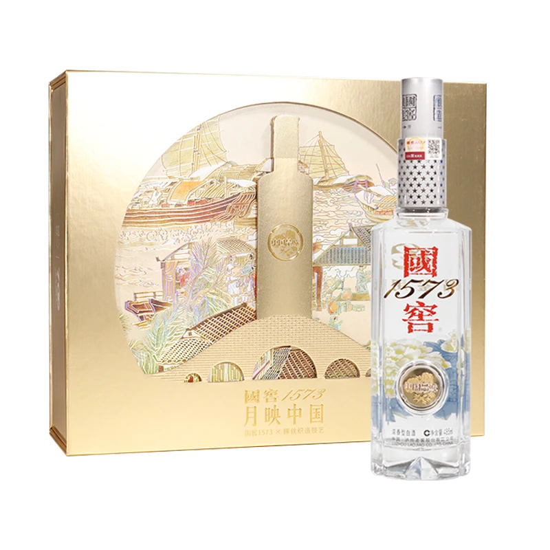 国窖1573中国品味 月映中国 485ml礼盒 52度 浓香型白酒【z】
