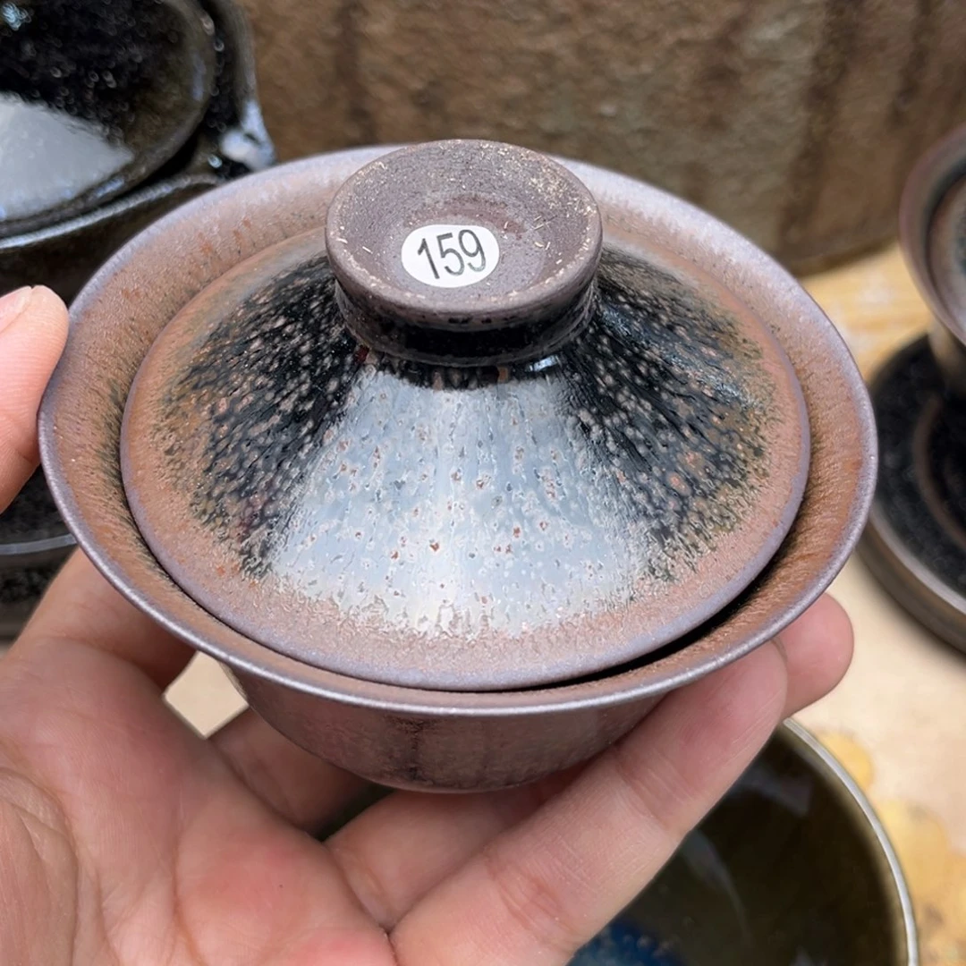 茶盏义兴龙窑坚持真柴烧微瑕