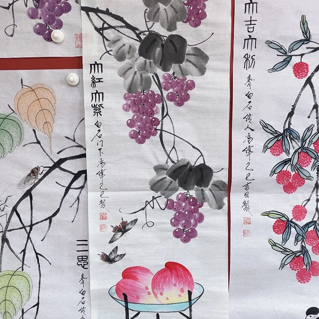 国画冯伟老师手绘国画作品音浩