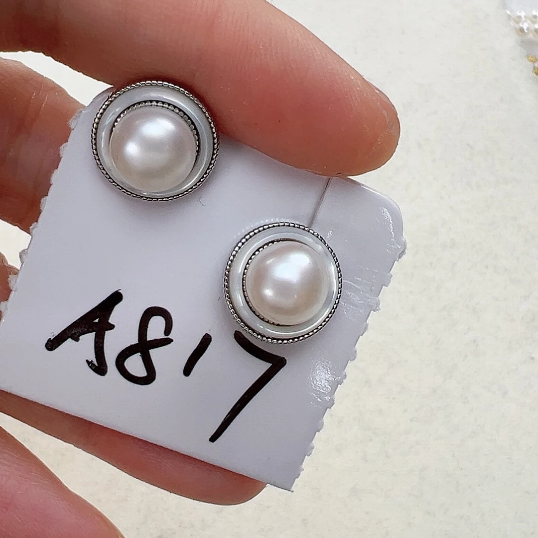 淡水珍珠耳饰未镶嵌