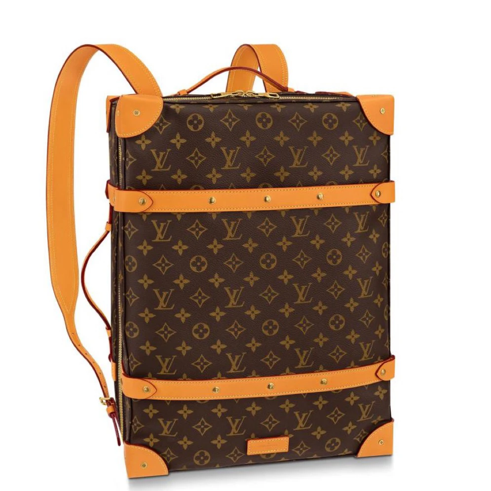 99新 LouisVuitton/路易威登 98新LV秀款trunk男5171软盒子双肩包