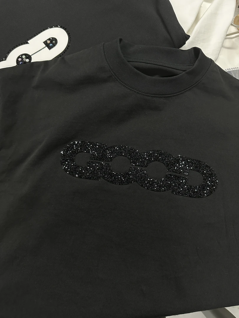 【柒+】新款【GDDD钻款短袖】高克情侣时尚宽松潮流圆领纯棉短袖