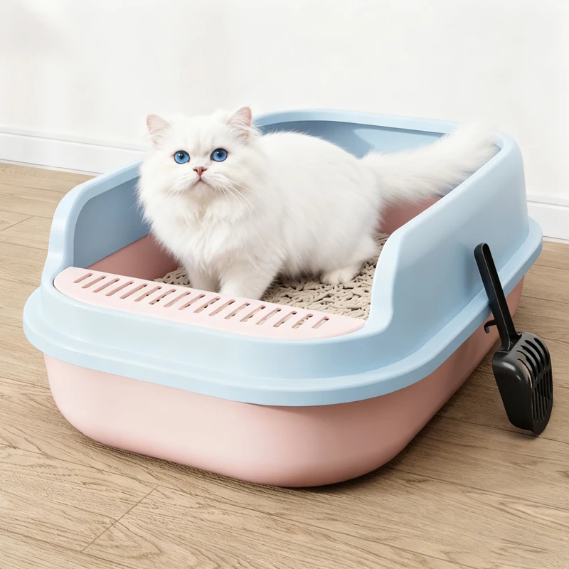 猫砂盆超大号半封闭式防外溅防臭特大屎盆猫沙盆子猫厕所猫咪用品