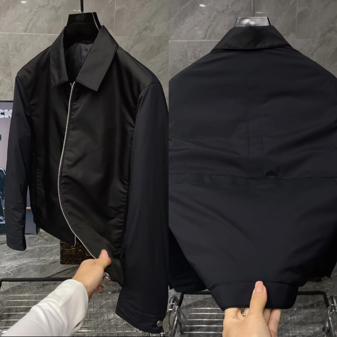 秋冬新款男士轻奢时尚极简轻薄骆驼绒+鹅绒羽绒服 858769