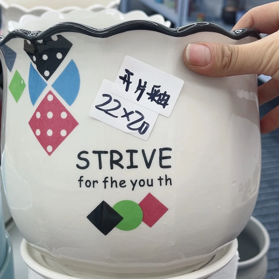 【闪购商品】陶瓷多肉绿植陶瓷花盆