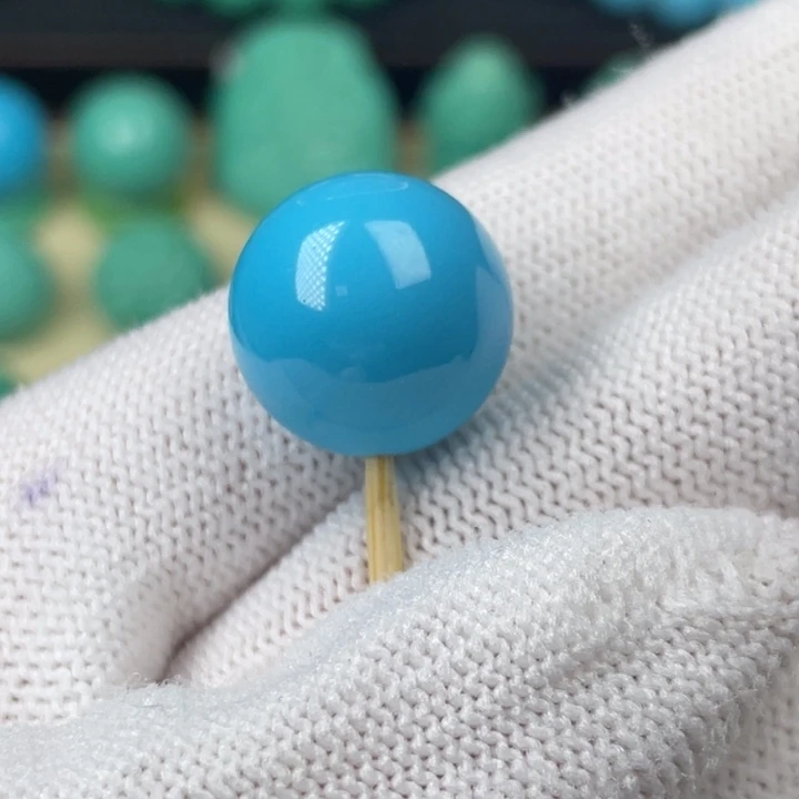 高瓷蓝15.8mm圆珠全品