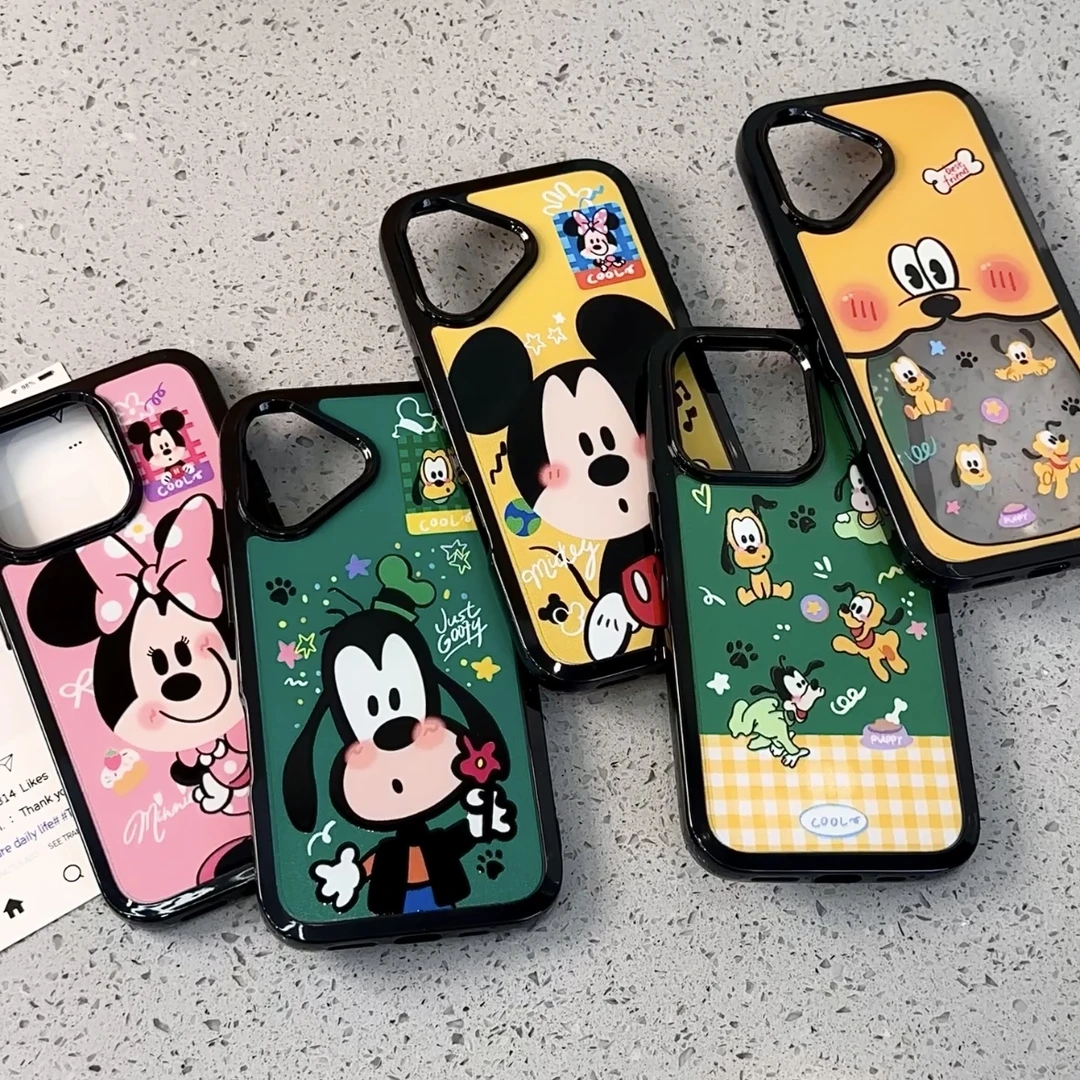 雅天立ins可爱米奇伙伴适用iPhone15苹果16/13promax手机壳14/11