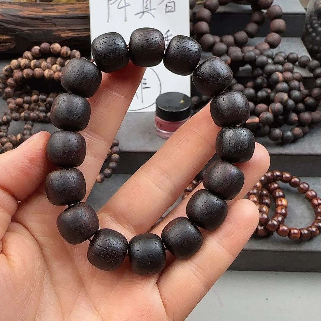 降真香手串/手链13×14紫棋高油高密软结油