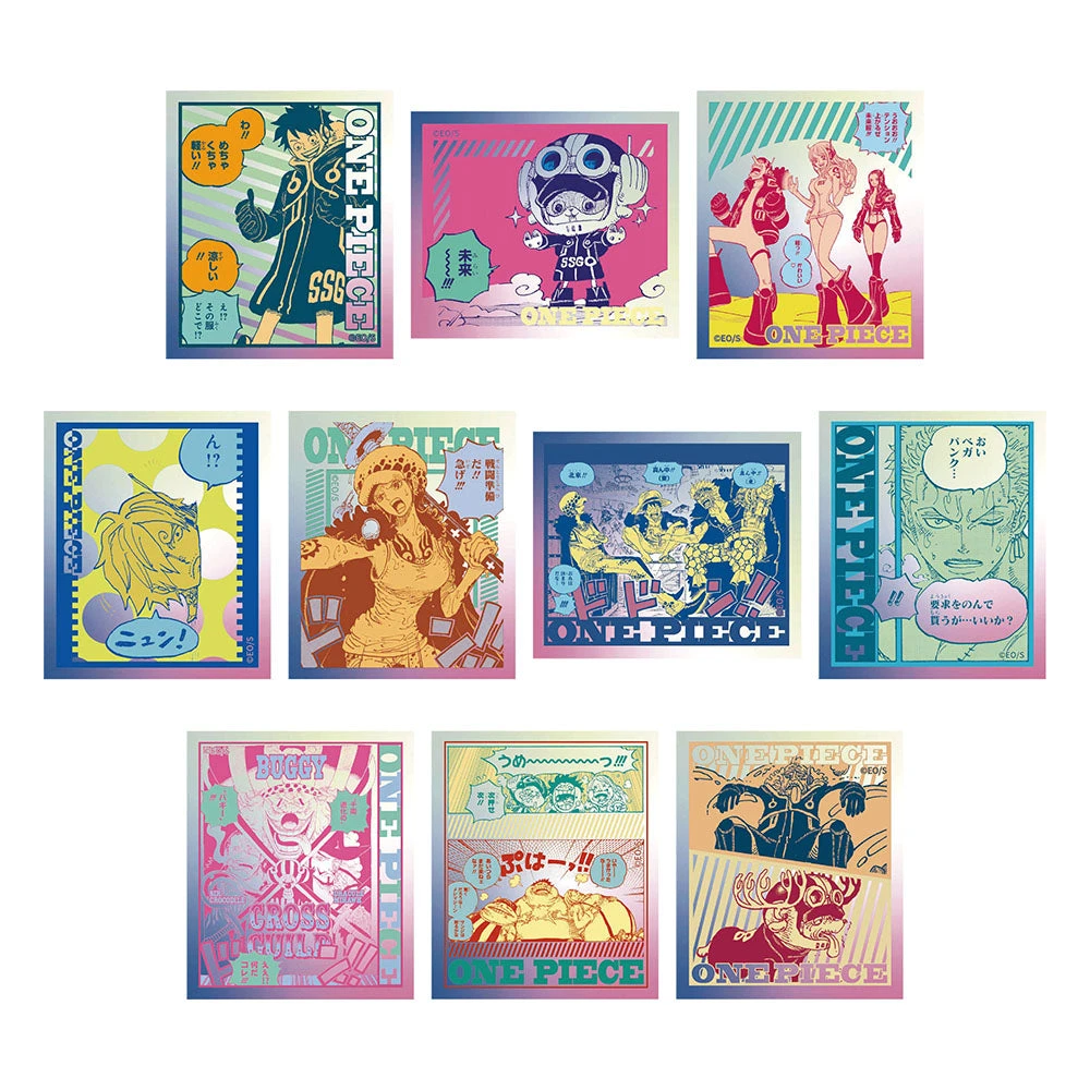 海贼王虹光贴纸动漫周边盲盒代拆蓝澜谷屋