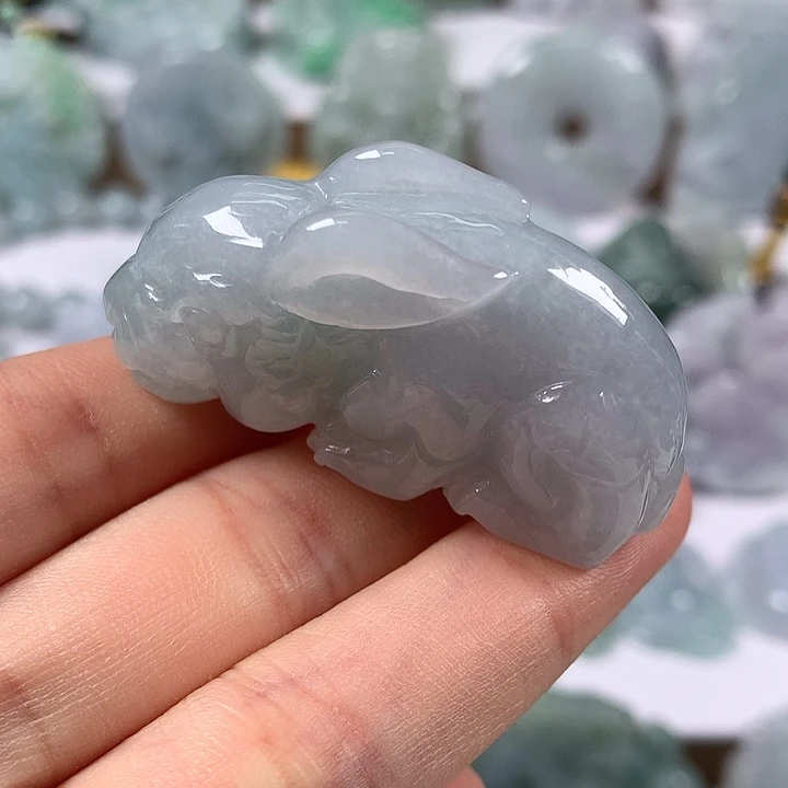 颈饰未镶嵌翡翠立体兔兔牌福利
