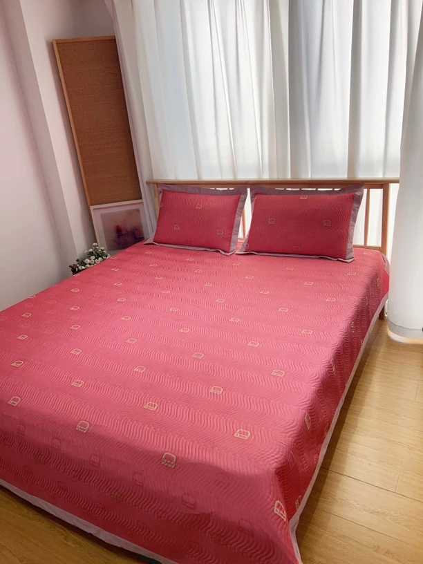 巨贵！巨好！奢丽剪绣烧花长绒棉床盖三件套245*250微瑕疵～K909