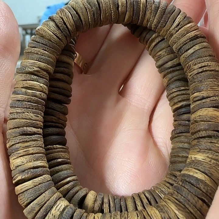 手串沉香绿奇楠沉香片珠单圈1.0多样性发一条