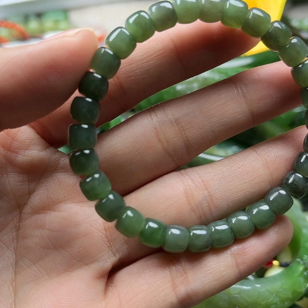 和田玉（碧玉）未镶嵌手串