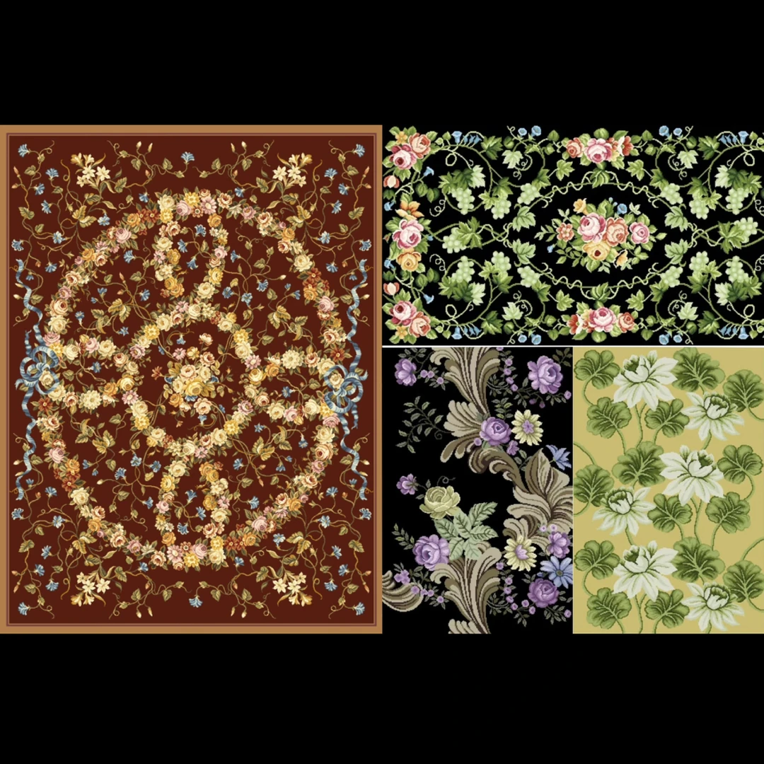 绒绣定制地毯材料包（非印花）