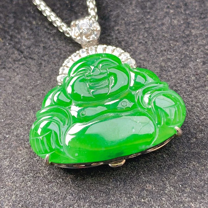 翡翠银S925镶嵌颈饰