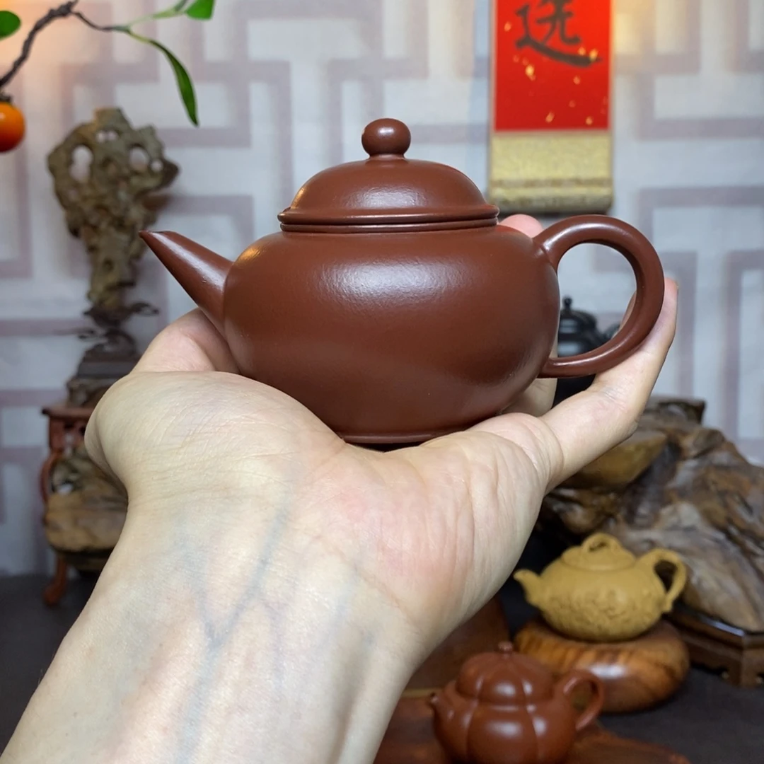 紫砂茶壶紫砂茶具朱泥水平