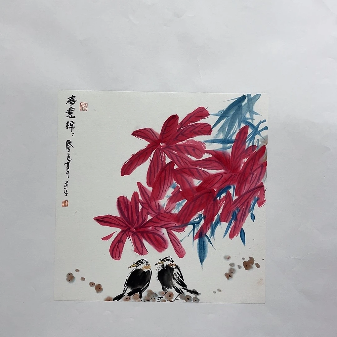 国画艺术家真人手绘