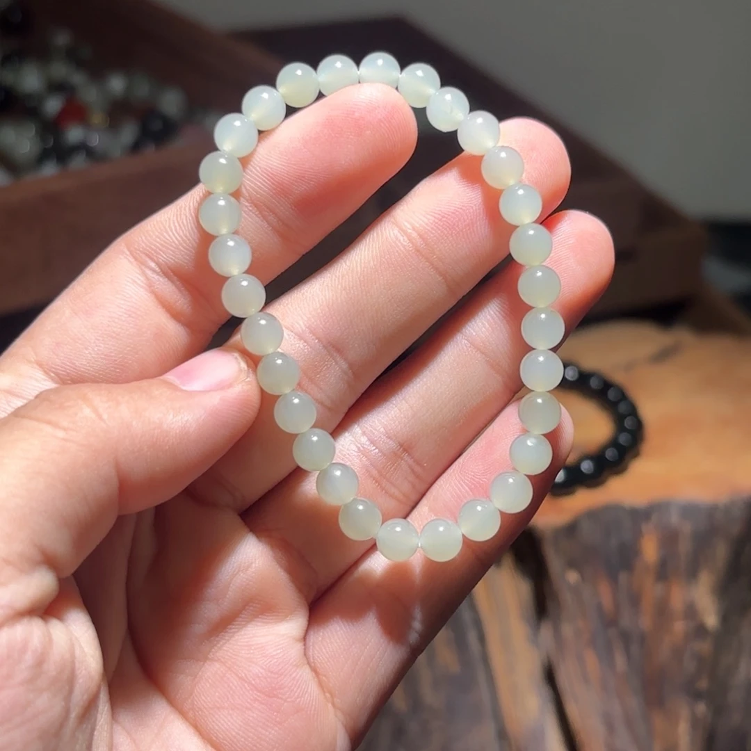 和田玉未镶嵌手链