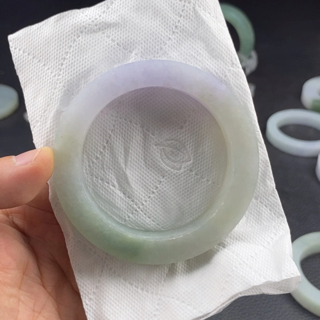 晨***玮定制翡翠未镶嵌正圈翡翠