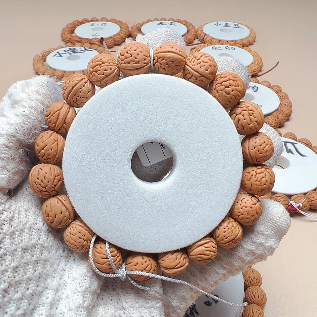 桃核手串1.2小脑纹