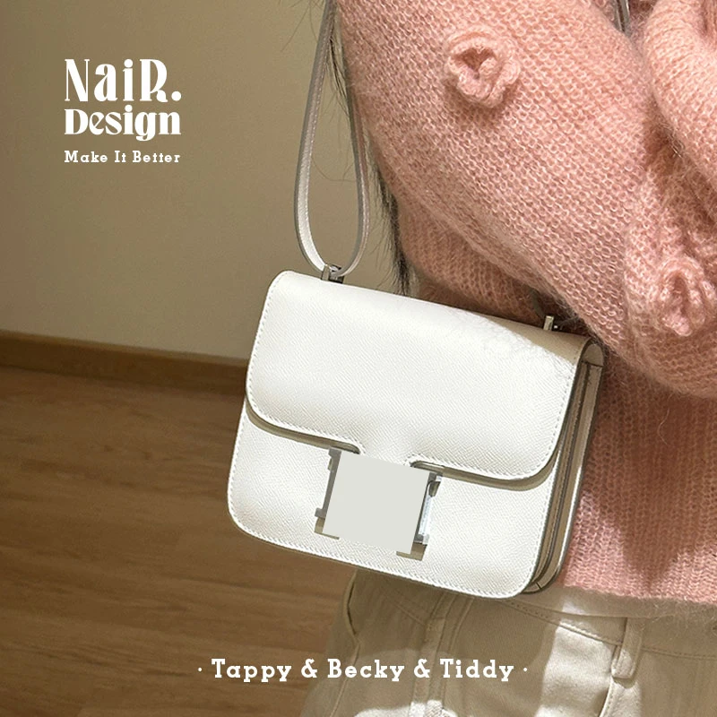 奶油白豆腐包高级通勤女包单肩斜挎女轻奢简约小众时尚包