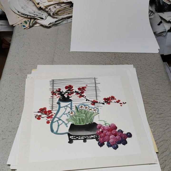 小***蜂国画国画花鸟花鸟国画