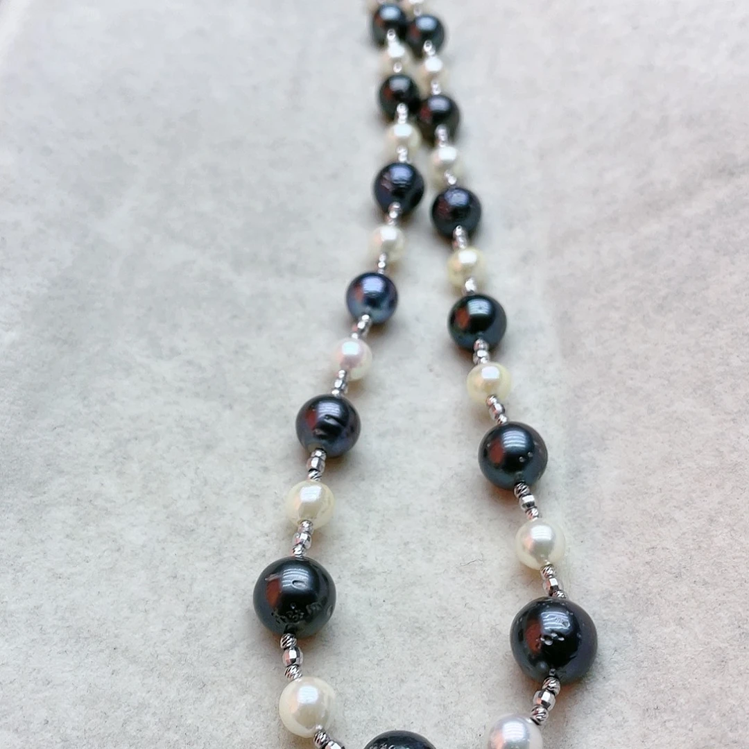 海水珍珠颈饰银S925镶嵌