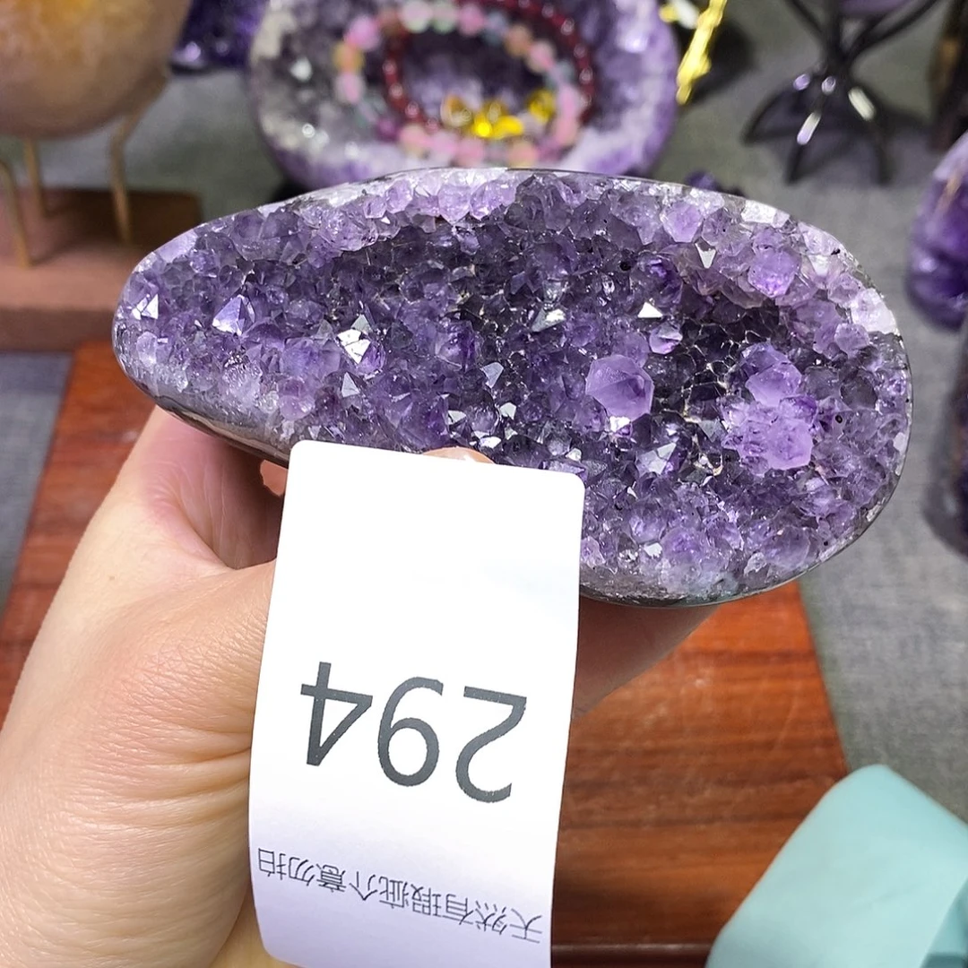 紫晶未镶嵌珠宝半成品