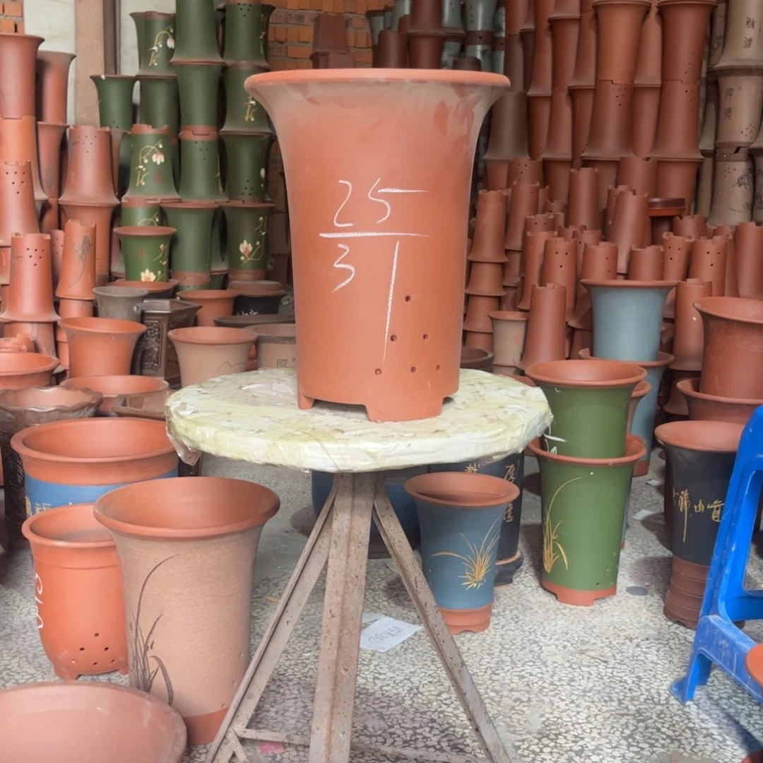 全部花苞紫砂花盆