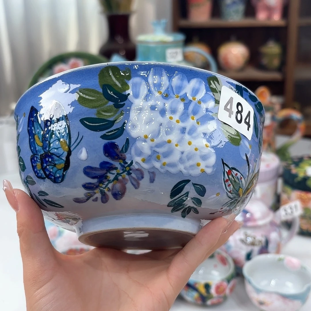 景德镇手绘高温釉下彩陶瓷茶具