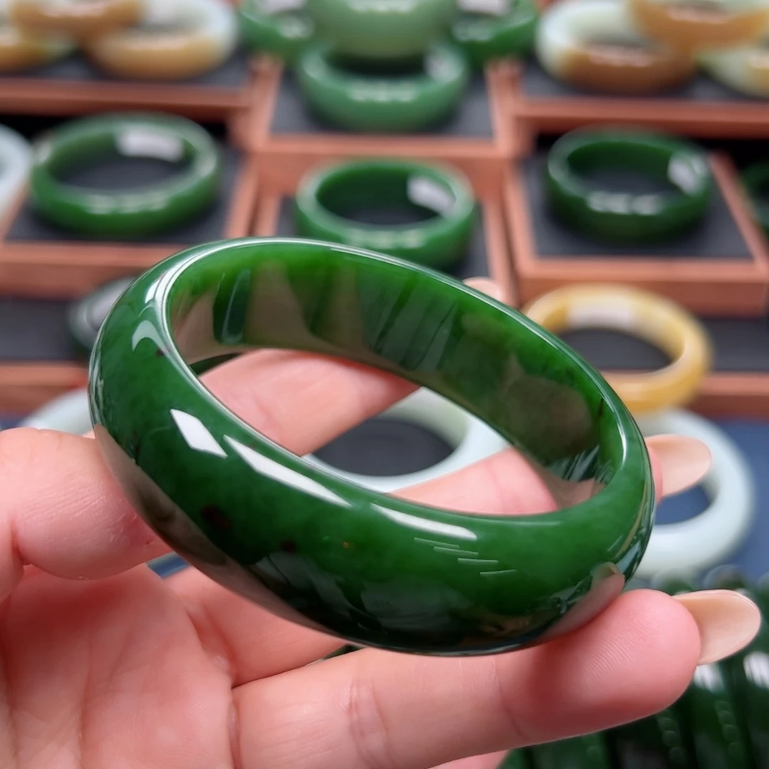 未镶嵌手镯和田玉（碧玉）5859圈口