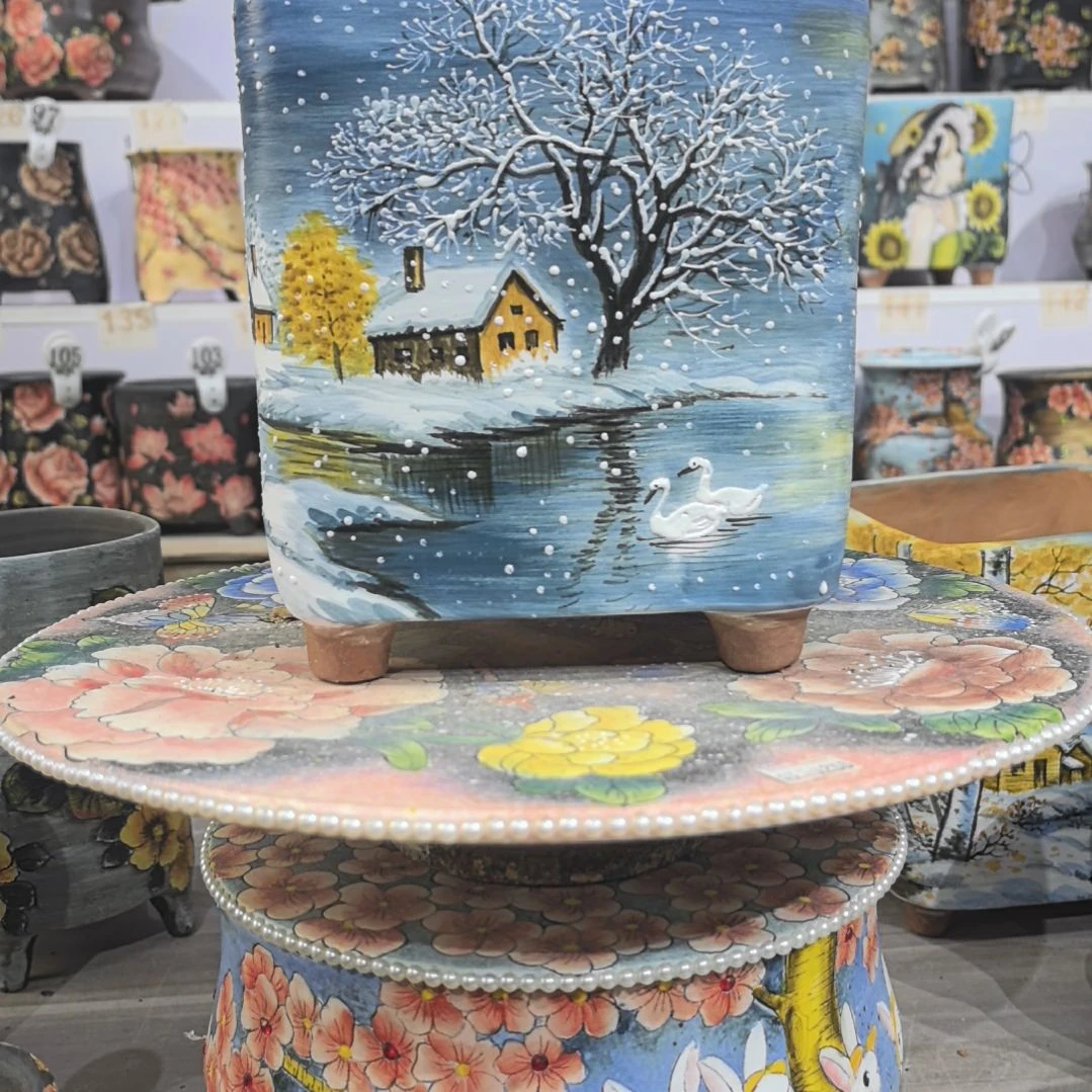 花盆红泥景德镇花盆