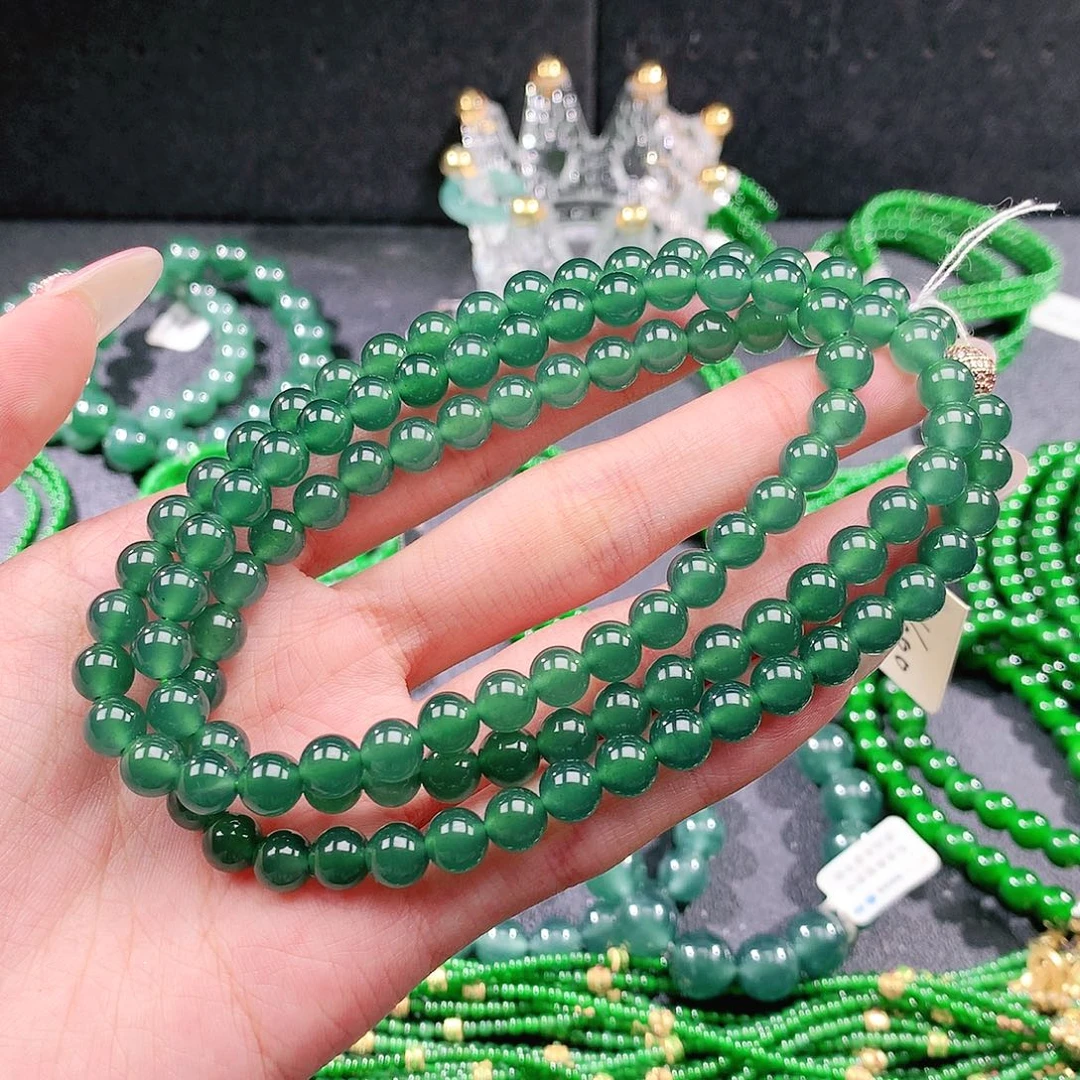 翡翠未镶嵌手链项链