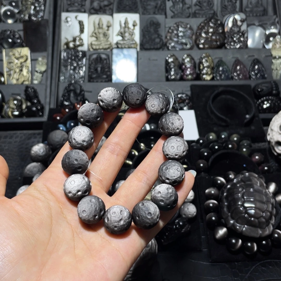 温***耳黑曜岩未镶嵌珠宝奇石