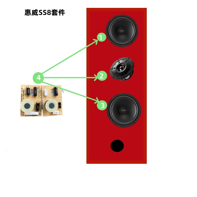 惠威8寸双低音套件SS8+SS1II
