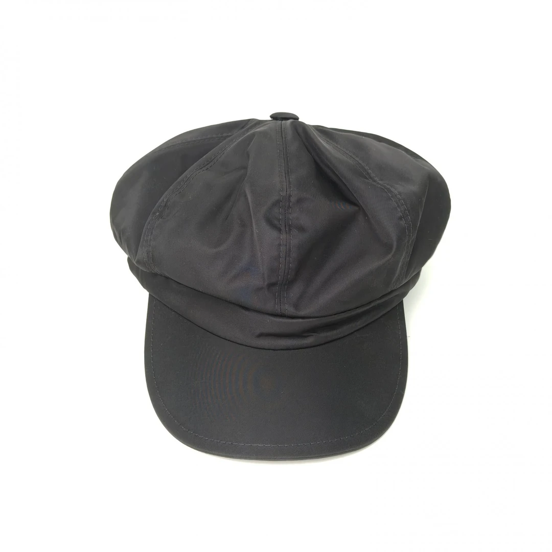 99新 Prada/普拉达 【lu】 黑色 棉 锦纶 贝雷帽 P245723365