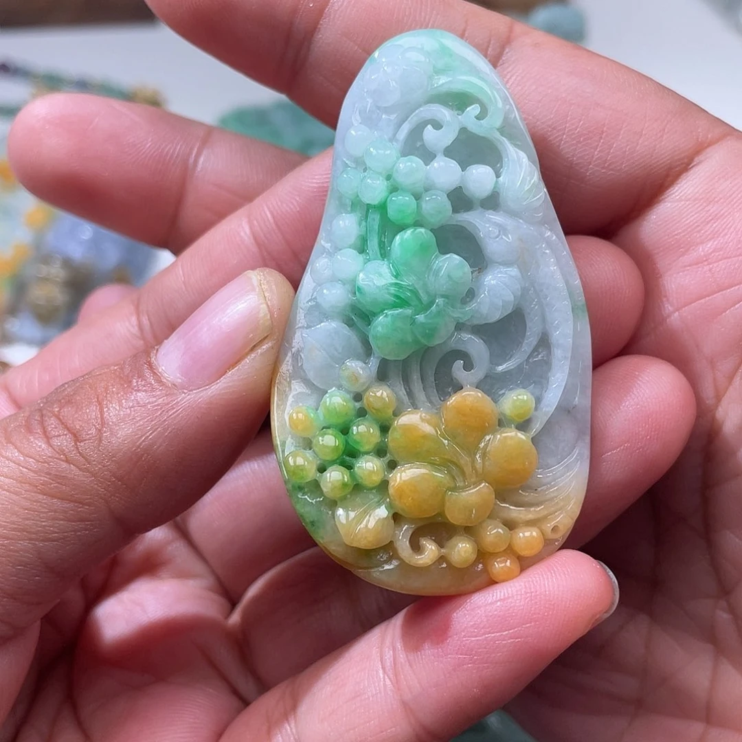 颈饰未镶嵌翡翠乌***圆