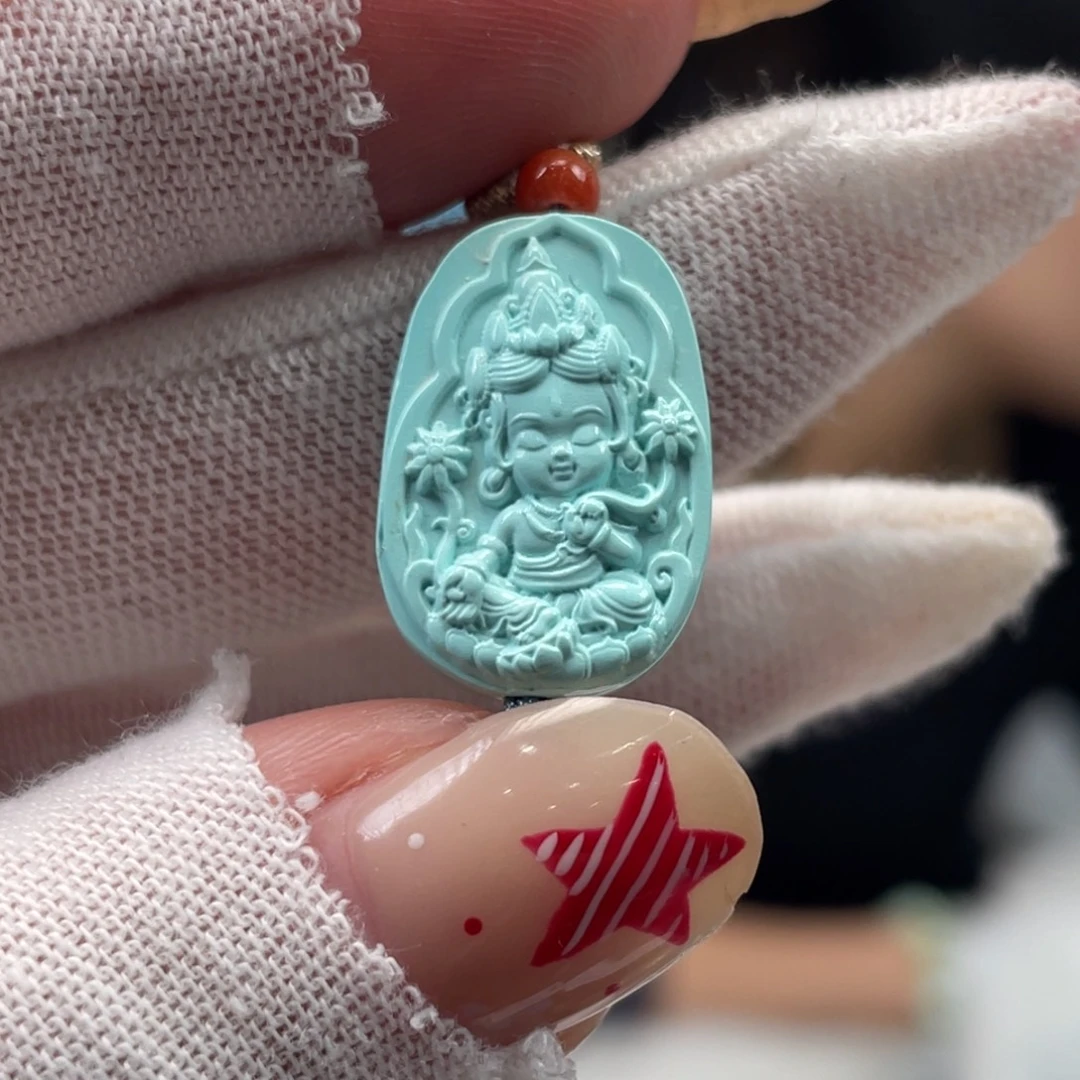 绿松石未镶嵌挂件