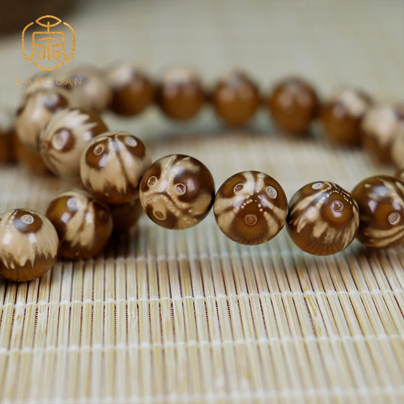 【南泉造物】【熊猫】紫金鼠文玩手串XS1104