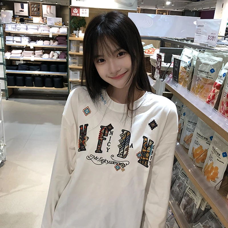 NASA ROAD潮牌复古字母刺绣春秋新款美式高街卫衣男女情侣上衣服