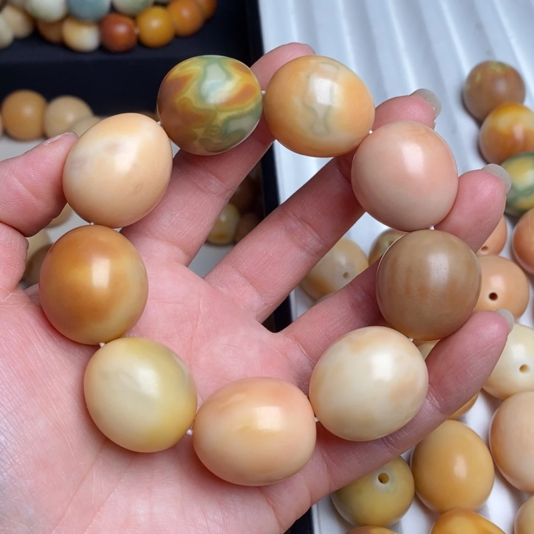 菩提根/象牙果手串疯****g26左右随型龙蛋默认有瑕不退