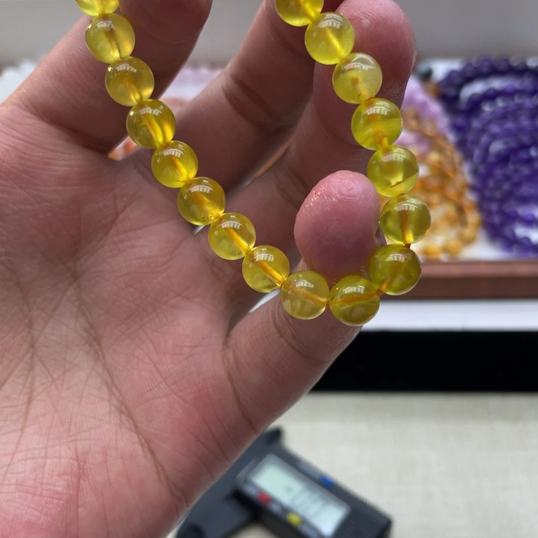 水晶未镶嵌手链金葡萄石手串