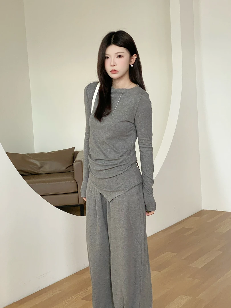 【灰姑娘】简约舒适感纯色套装