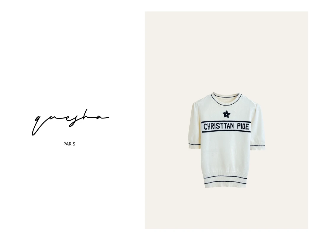 短袖厚款五角星毛针织衫休闲上衣女装时尚潮流套头