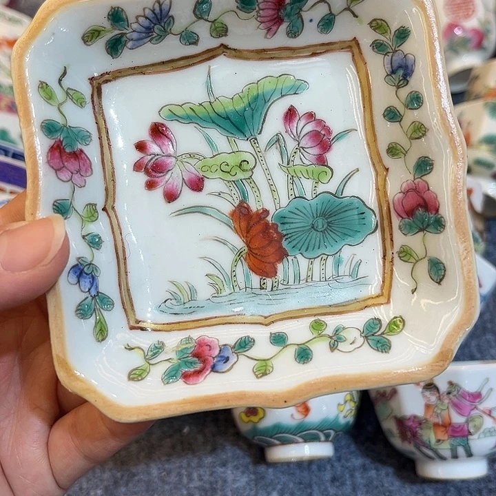 手绘茶杯盖碗陶瓷