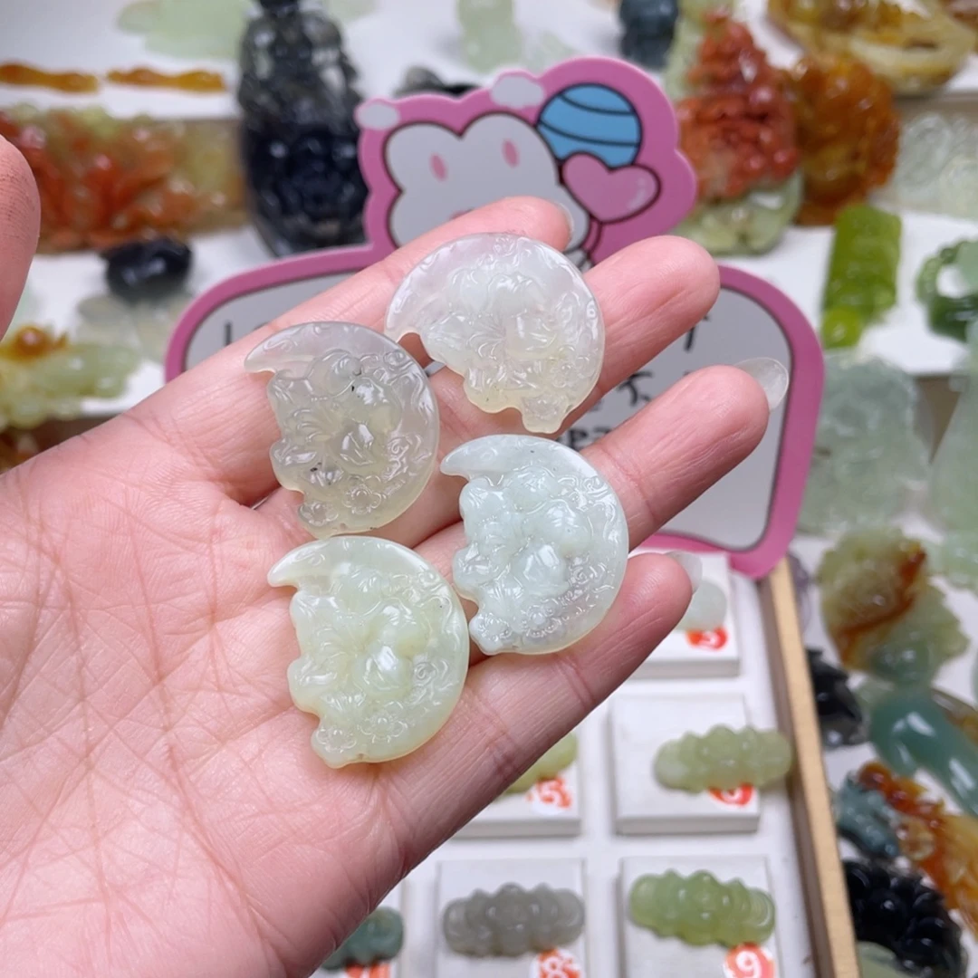 F***ღ蛇纹石玉未镶嵌颈饰