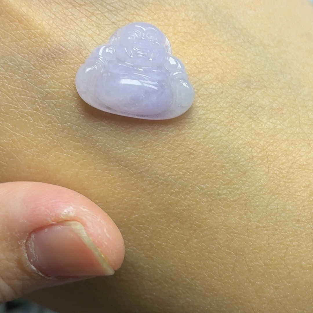 翡翠未镶嵌颈饰紫佛