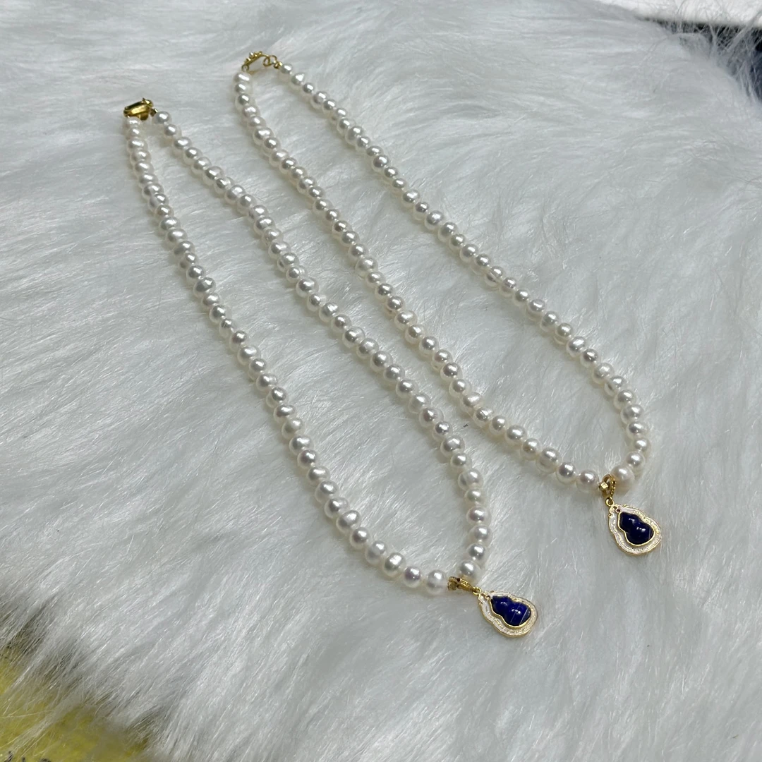 【CH】强珠光珍珠DIY项链-约6mm（多样性发其一）