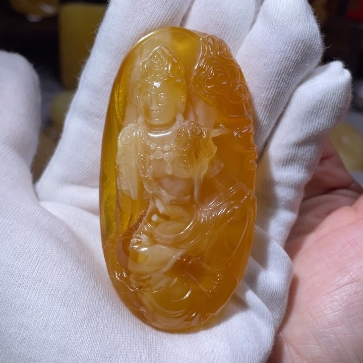 琥珀吊坠(不含链)未镶嵌